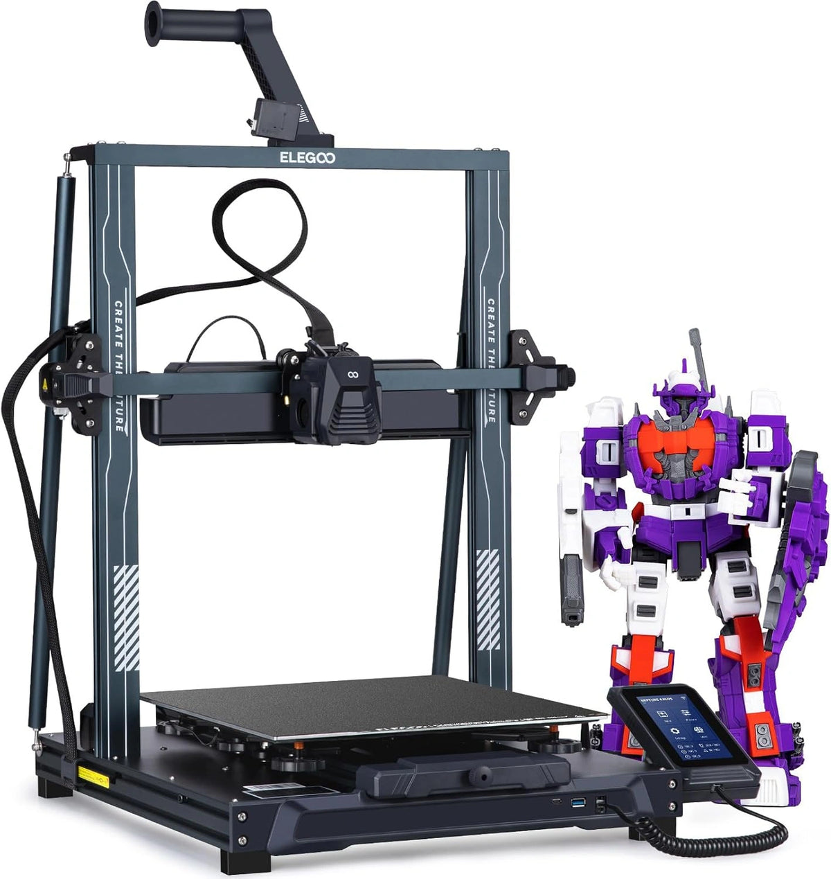 ELEGOO Neptune 4 Plus Imprimante 3D Ultra-Rapide avec Niv¨¨lement Automatique et Buse Haute Temp¨¦rature, 320x320x385mm