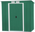 Abri de Jardin Duramax Eco M¨¦tal 6x4 avec Toit Inclinable Vert