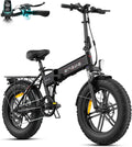 V¨¦lo ¨¦lectrique Pliable ENGWE 20'' avec Batterie Amovible 48V 13Ah, Autonomie jusqu'¨¤ 120 km, Pneus Fat Tire 4.0'', 7 Vitesses Tout-Terrain