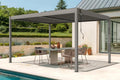 Pergola Bioclimatique Autoport¨¦e 4x3 m en Aluminium et Acier, Lames Orientables ¨C Abri de Jardin R¨¦sistant au Vent, Protection Solaire et Pluie ¨C Montage Facile
