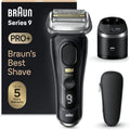 Rasoir ¨¦lectrique Homme Braun Serie 9 Pro, 5 ¨¦l¨¦ments, Tondeuse de Pr¨¦cision, Station Auto-Nettoyante, ¨¦tanche, 60 Min Autonomie, Noir