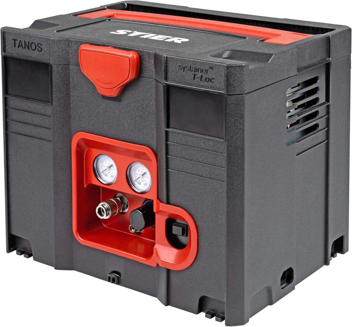 Compresseur Mobile STIER 160-8-6 Sans Huile, 1100W, Compatible Systainer, 70L/min, 8 bar