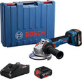 Meuleuse angulaire sans fil Bosch 18V avec batteries et chargeur, disque 125 mm